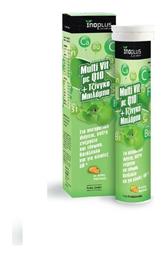 Multi + Q10 + Gingko Biloba Πολυβιταμίνη κατάλληλη για ενήλικες 50+ 20 αναβράζοντα δισκία Ino Plus