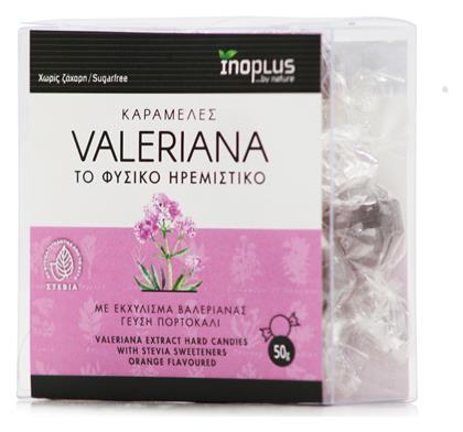 Valeriana Καραμέλες 50gr Πορτοκάλι Ino Plus