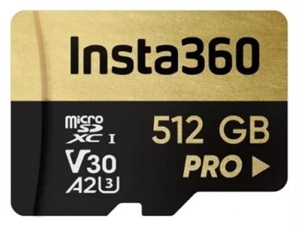 microSDXC 512GB Class 10 U3 V30 A2 Insta360
