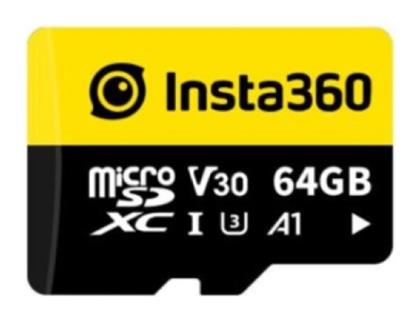 microSDXC 64GB U3 V30 A1 Insta360
