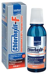 InterMed Chlorhexil-F Στοματικό Διάλυμα Καθημερινής Προστασίας κατά της Πλάκας και της Κακοσμίας 250ml - Intermed