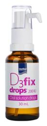 InterMed D3 Fix Drops Βιταμίνη 200iu 30ml - Intermed