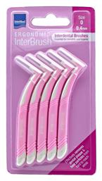 InterMed Ergonomic InterBrush Μεσοδόντια Βουρτσάκια με Λαβή 0.4mm Ροζ 5τμχ - Intermed