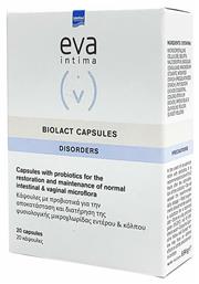 Eva Intima Disorders Προβιοτικά Biolact Capsules 20 κάψουλες Intermed