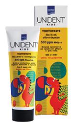 InterMed Οδοντόκρεμα Unident 50ml 500 ppm με Γεύση Τσιχλόφουσκα για 2+ χρονών - Intermed