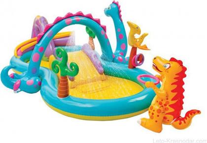 Intex Dinoland Play Center Παιδική Πισίνα Φουσκωτή 302x229x112εκ. από το Moustakas Toys
