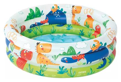 Intex Dinosaur 3-ring Baby 57106 Παιδική Πισίνα PVC Φουσκωτή 61x61x22εκ.