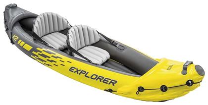 Explorer K2 68307 Φουσκωτό Kayak Θαλάσσης 2 Ατόμων Κίτρινο Intex