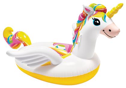 Παιδικό Φουσκωτό Ride On Unicorn Λευκό 201εκ. Intex