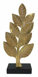 Διακοσμητικό Φύλλο Rinji Deco Πολυρητίνης Χρυσό - Μαύρο 14.7x5.6x32cm InTheBox