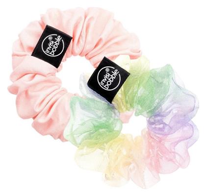 Duo Retro Dreamin Hue-Man Love Scrunchy Μαλλιών Ροζ Invisibobble