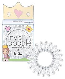 Kids Princess Sparkle Σετ Παιδικά Λαστιχάκια Σπιράλ σε Λευκό Χρώμα 3τμχ Invisibobble