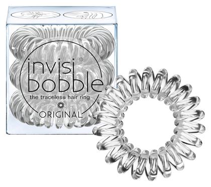 Original 3τμχ Σπιράλ Λαστιχάκια Διάφανο 3τμχ Invisibobble