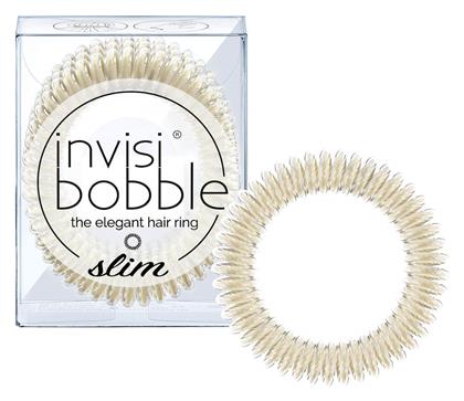 Slim 3τμχ Σπιράλ Λαστιχάκια Χρυσό 3τμχ Invisibobble