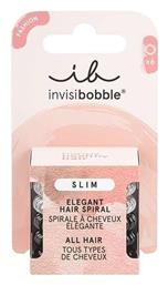 Slim Day & Night Σπιράλ Λαστιχάκια Διάφανο 3τμχ Invisibobble