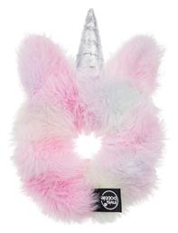 Unicorn Παιδικό Λαστιχάκι Scrunchy σε Ροζ Χρώμα 1τμχ Invisibobble