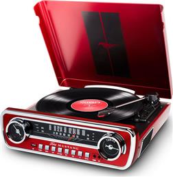 ION Audio Mustang LP Πικάπ με Προενίσχυση και Ενσωματωμένα Ηχεία Κόκκινο από το Snatch