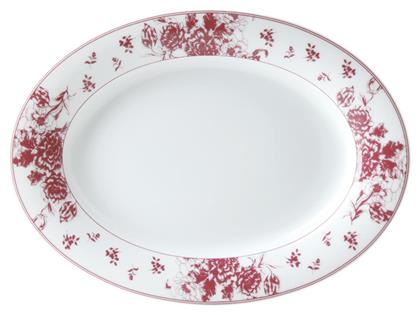 Εξοχή Πιατέλα Σερβιρίσματος Οβάλ από Πορσελάνη Λευκή 33x6εκ. Ιωνία από το Designdrops