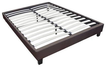 Υπόστρωμα Κρεβατιού Υπέρδιπλο Καφέ 160x200x29εκ. Woodwell