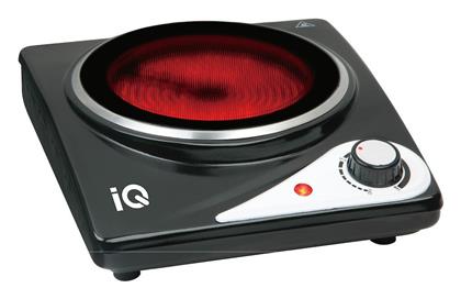 Επιτραπέζια Εστία Κεραμική Μονή Μαύρη IQ