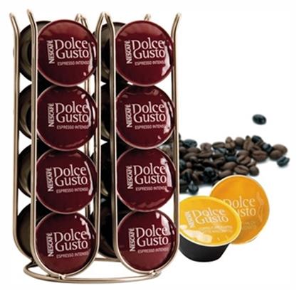 Ανοξείδωτο Stand Αποθήκευσης για 16 Κάψουλες Dolce Gusto 12x11x21.5cm 3298-CR Iris Barcelona