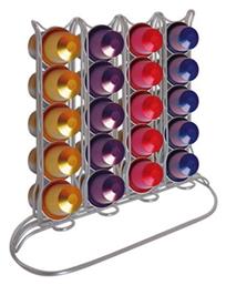 Ανοξείδωτο Stand Αποθήκευσης για 40 Κάψουλες Nespresso 24x9x20cm 3297-CR Iris Barcelona