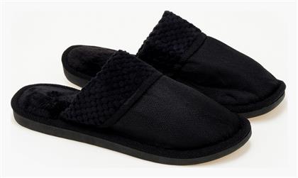 Χειμερινές Ανδρικές Παντόφλες Μαύρες Issue Fashion