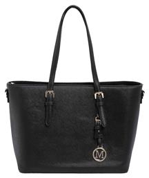 Γυναικεία Τσάντα Shopper Ώμου Μαύρη Issue Fashion