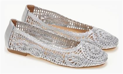 Γυναικείες Μπαλαρίνες σε Ασημί Χρώμα Issue Fashion