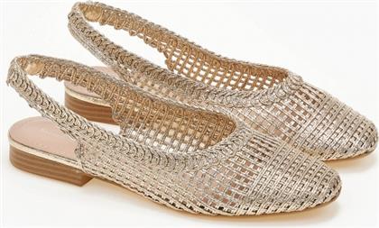 Γυναικείες Μπαλαρίνες σε Χρυσό Χρώμα Issue Fashion