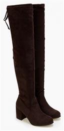 Γυναικείες Μπότες Πάνω από το Γόνατο Καφέ Issue Fashion