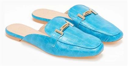 Mules με Χοντρό Ψηλό Τακούνι σε Χρώμα Issue Fashion