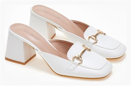 Mules με Χοντρό Τακούνι σε Χρώμα Issue Fashion