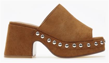 Mules με Τακούνι σε Χρώμα Issue Fashion
