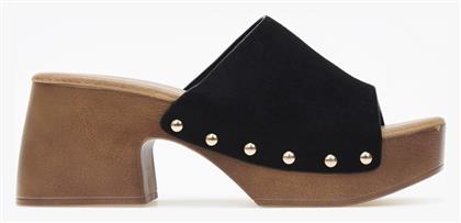 Mules με Τακούνι σε Χρώμα Issue Fashion