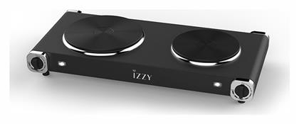 IZ-1203 Επιτραπέζια Εστία Εμαγιέ Διπλή Μαύρη Izzy