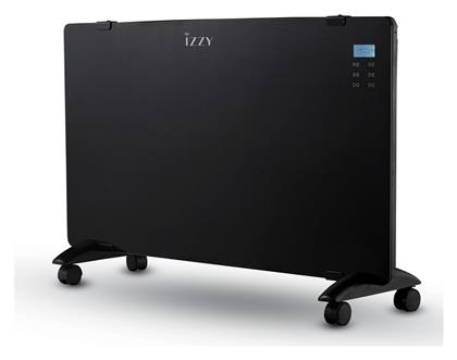 IZ-9017 Θερμοπομπός Δαπέδου 2200W με Ηλεκτρονικό Θερμοστάτη 83x52cm Μαύρος Izzy