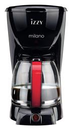 Milano 6616S Καφετιέρα Φίλτρου 1000W Black Izzy