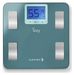 Runner IZ-7003 Ψηφιακή Ζυγαριά με Λιπομετρητή σε Γαλάζιο χρώμα Izzy