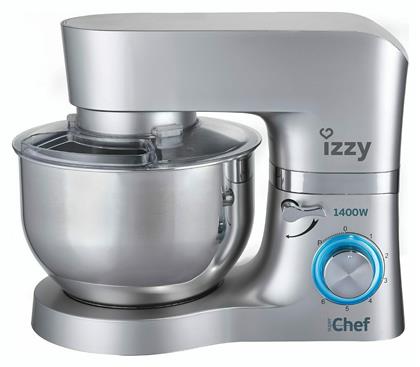 Izzy S1503 Super Chef Κουζινομηχανή 1400W με Ανοξείδωτο Κάδο 6lt από το Elektrostore24