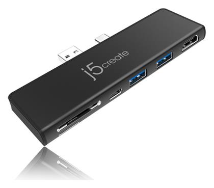 ULTRADRIVEMINIDOCK for Surface Pro 7 USB-A / USB-C Docking Station με HDMI 4K PD J5create