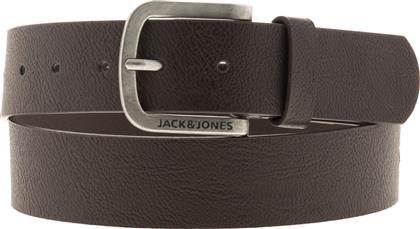 Ανδρική Ζώνη από Δερματίνη Καφέ Jack & Jones
