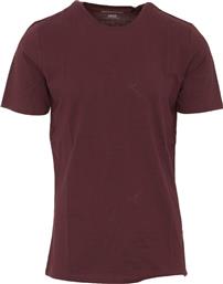 Jack & Jones 12156101 Ανδρικό T-shirt Port Roy Burgundy Μονόχρωμο από το Asos