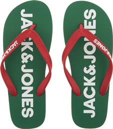 Jack & Jones 12184303 Flip Flops Amazon Green / Red από το Buldoza