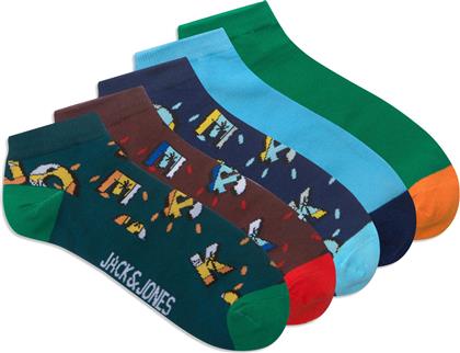Jack & Jones Ανδρικές Κάλτσες Πολύχρωμες 5Pack