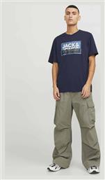 Ανδρική Μπλούζα Κοντομάνικη Μπλε Jack & Jones