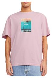 Ανδρική Μπλούζα Κοντομάνικη Pink Nectar Jack & Jones