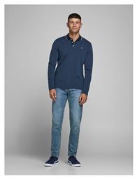 Ανδρική Μπλούζα Polo Μακρυμάνικη Navy Blazer Jack & Jones