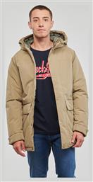 Ανδρικό Χειμωνιάτικο Μπουφάν Παρκά Μπεζ Jack & Jones