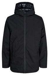 Ανδρικό Χειμωνιάτικο Μπουφάν Παρκά Μαύρο Jack & Jones